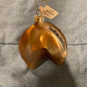 New NWT holiday Lane Fortune cookie ornament you will have a merry Christmas